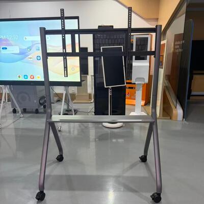 Material móvil del acero de carbono del soporte de la pantalla plana del soporte 100KG del piso