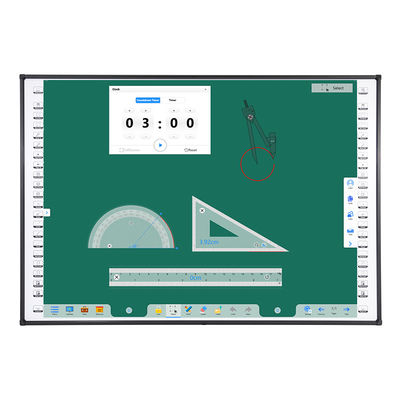 Tablero de enseñanza de la pantalla táctil de 10 puntos montado en la pared con Hotkeys
