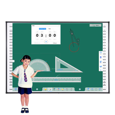 Tablero de enseñanza de la pantalla táctil de 10 puntos montado en la pared con Hotkeys