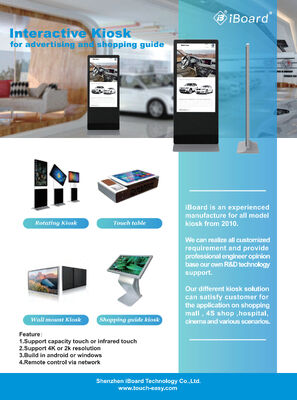 Consumo de energía de 20-150 vatios Señalización digital LCD con superficie de recubrimiento duro antibrillo y múltiples opciones de montaje