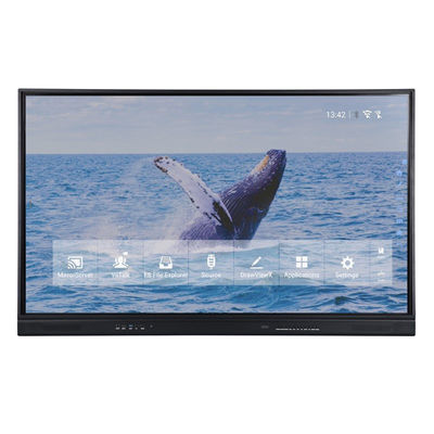 75" tacto infrarrojo del finger del tablero del LCD Smart para la reunión de negocios