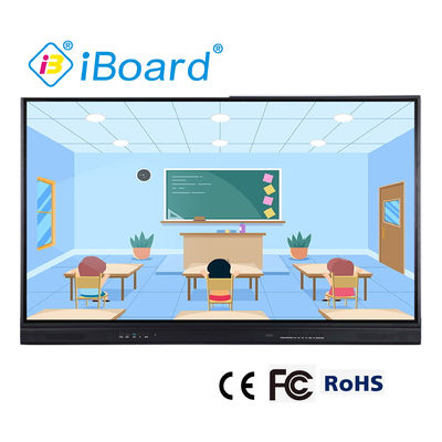 Smart Interactive Flat Panel Digital Board 98 pulgadas 20 puntos táctiles para entrenar 350cd/M2