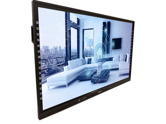 Las pantallas táctiles elegantes de 86 pulgadas, monitor interactivo del tacto 4k MECANOGRAFÍAN el puerto de C