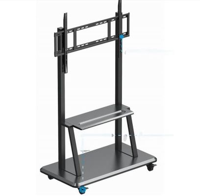 Soporte móvil para el traje ajustable de la altura de los tableros del panel interactivo de la pantalla táctil para la talla 52 " ~86"