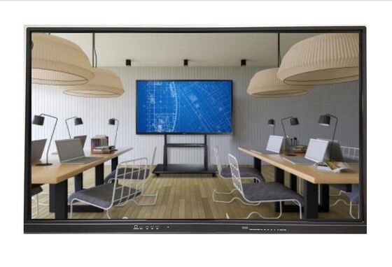 Display táctil interactivo de pizarra de 75 pulgadas con LED y sistema dual Android Windows