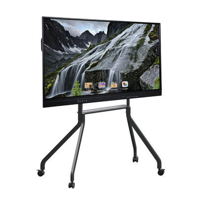 Pizarra interactiva LED de 65 pulgadas, panel plano inteligente Android, 20/40 puntos táctiles, infrarrojos, color negro