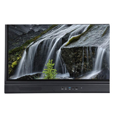 Pizarra interactiva LED de 65 pulgadas, panel plano inteligente Android, 20/40 puntos táctiles, infrarrojos, color negro