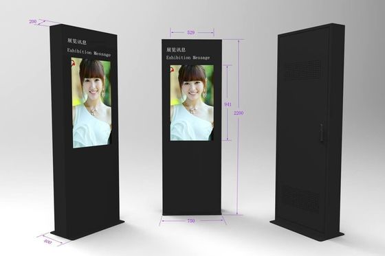 Quiosco de pantalla táctil de quiosco de información permanente de señalización digital personalizada de centro comercial