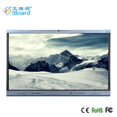 TFT LED 75" monitor interactivo Android 11 con PC de AIO, IR TEC de la pantalla táctil, construido en Camara