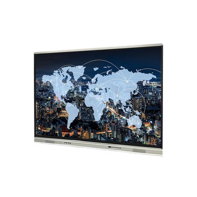 Pantalla táctil interactiva de 75 pulgadas Whiteboard 1651x929m m, Android8.0, negro y de plata