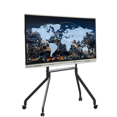 Pantalla táctil interactiva de 75 pulgadas Whiteboard 1651x929m m, Android8.0, negro y de plata