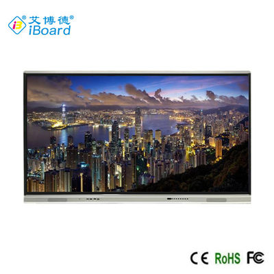 tablero elegante de la pantalla táctil de 86 pulgadas ángulo de opinión de 178 grados, capítulo de aluminio, pantalla táctil multi grande