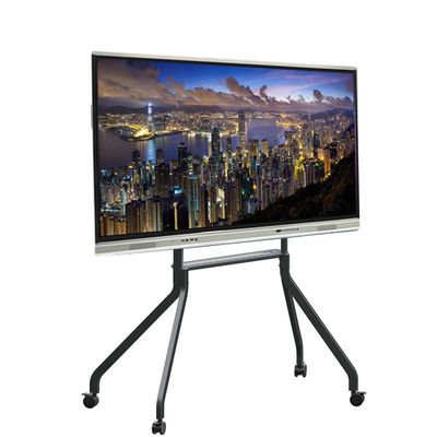 tablero elegante de la pantalla táctil de 86 pulgadas ángulo de opinión de 178 grados, capítulo de aluminio, pantalla táctil multi grande
