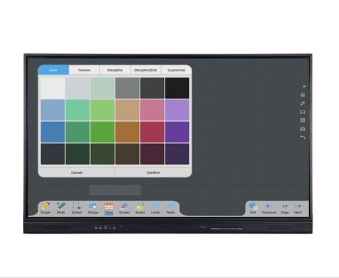 86" 0 instalaciones móviles del soporte del tacto multi elegante del tablero de Gap LCD