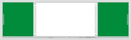 Tabla negra inteligente de 75 86 pulgadas con pantalla multi-dedo interactivo con toque de la barra lateral izquierda derecha Tabla para estudiantes de clase