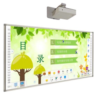 Sala de clase interactiva de las exhibiciones USB3.0, 96" tablero de la sala de clase de la pantalla táctil
