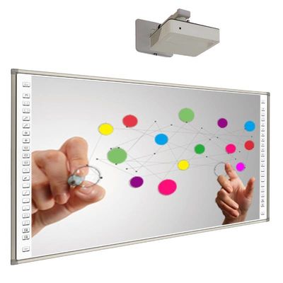 Tabla digital inteligente de 98 pulgadas con pantalla táctil interactiva con proyector para el aula