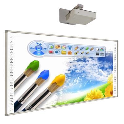 Pizarra interactiva de 120 pulgadas con multitáctil y tecnología infrarroja para educación