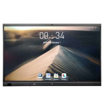 65 pantalla táctil interactiva de Android 11 de la pantalla plana con la cámara &Mic