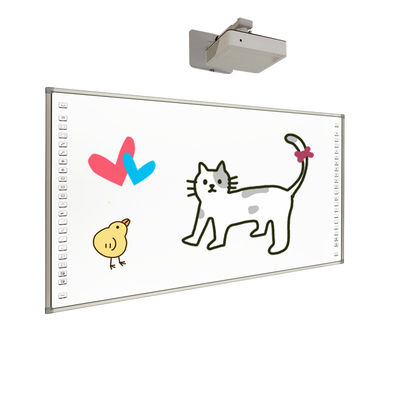 Educación que enseña a Whiteboard interactivo infrarrojo elegante 84inches con software de escritura potente