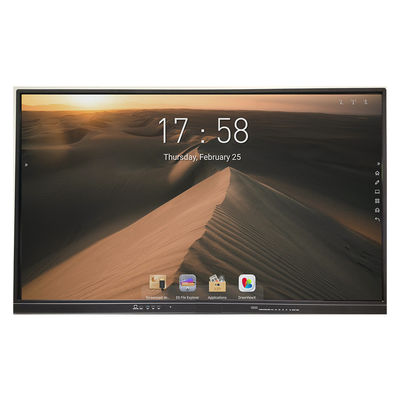 65 pantalla interactiva moderada 4m m del IR Whiteboard 4K DLED del vidrio de la pulgada