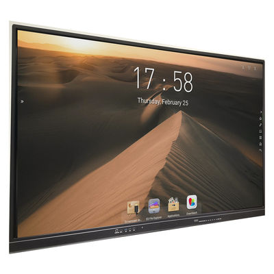 65 pantalla interactiva moderada 4m m del IR Whiteboard 4K DLED del vidrio de la pulgada