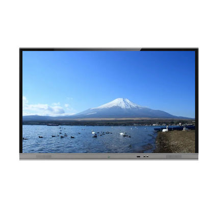 UHD 4K Interactivo de pantalla táctil Monitor Zero Gap Vidrio Smart TV Tabla blanca con todo en un solo ordenador