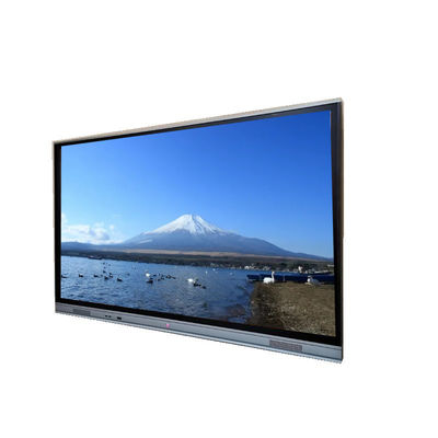 UHD 4K Interactivo de pantalla táctil Monitor Zero Gap Vidrio Smart TV Tabla blanca con todo en un solo ordenador
