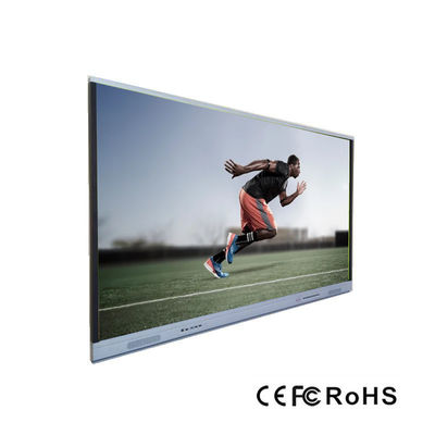 86" tablero elegante de la pantalla táctil pantalla plana de aluminio del reconocimiento del gesto del marco del ángulo de opinión de 178 grados