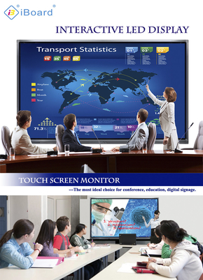 Sistema interactivo montado en la pared del OEM TFT LED Whiteboard Android 8,0