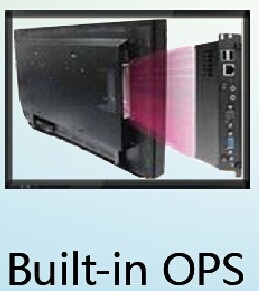IBoard Panel plano interactivo portátil Negro Mini OPS integrado I7 I5 Generación Intel Core