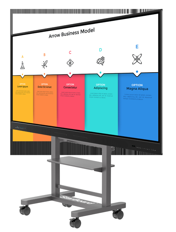 Tabla inteligente para la enseñanza de reuniones Interactivo tablero blanco pantalla táctil electrónica digital panel plano