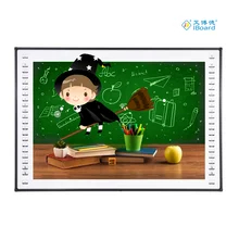 Infrarrojo Multi-Touch 10 puntos de escritura Tipo de bolígrafo Interactivo Tablero blanco para conferencias Niños de primaria USB 82 pulgadas