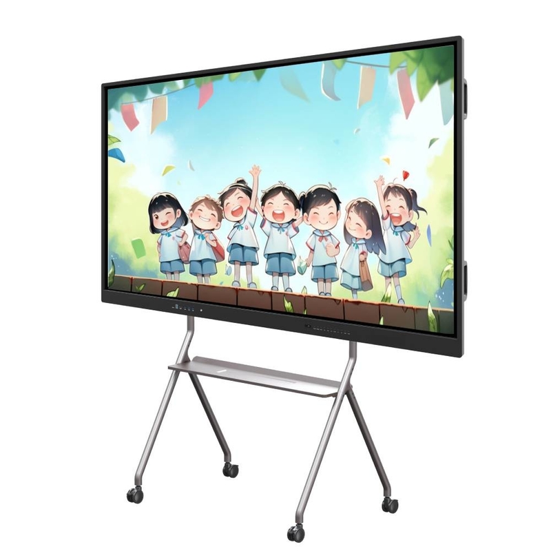 98 pulgadas de panel interactivo plano con 16 9 tasa de visualización y conectividad inalámbrica Bluetooth