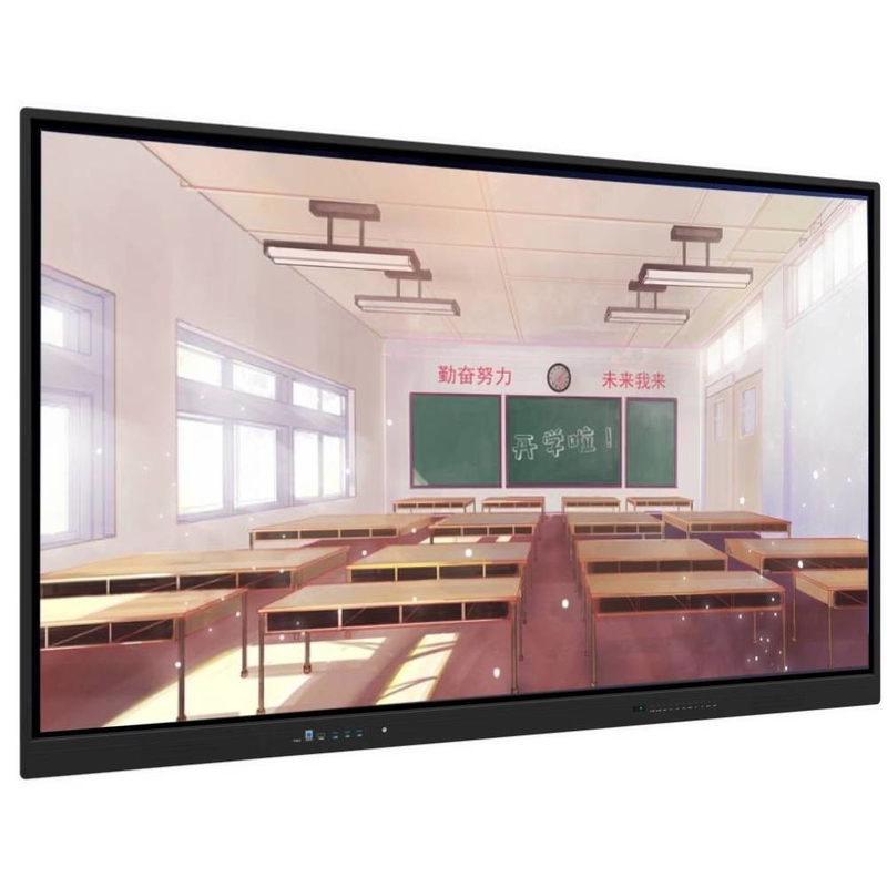 86 pulgadas Android 13 20 puntos táctiles 220V Fuente de alimentación Interactiva pantalla táctil 4K Tabla blanca con cámara micrófono para la educación
