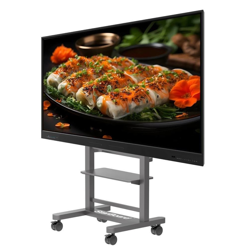 Iboard EDLA Google Certificado 65 pulgadas 75 pulgadas Smart 20 Monitor de Toque TV con USB VGA TYPE-C para reuniones en el hogar salas de la escuela