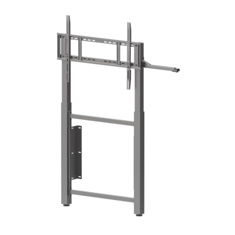 Montaje en la pared de la mano de elevación ajustable interactivo tablero blanco de soporte de carrito para 65 pulgadas 75 pulgadas televisores inteligentes monitores