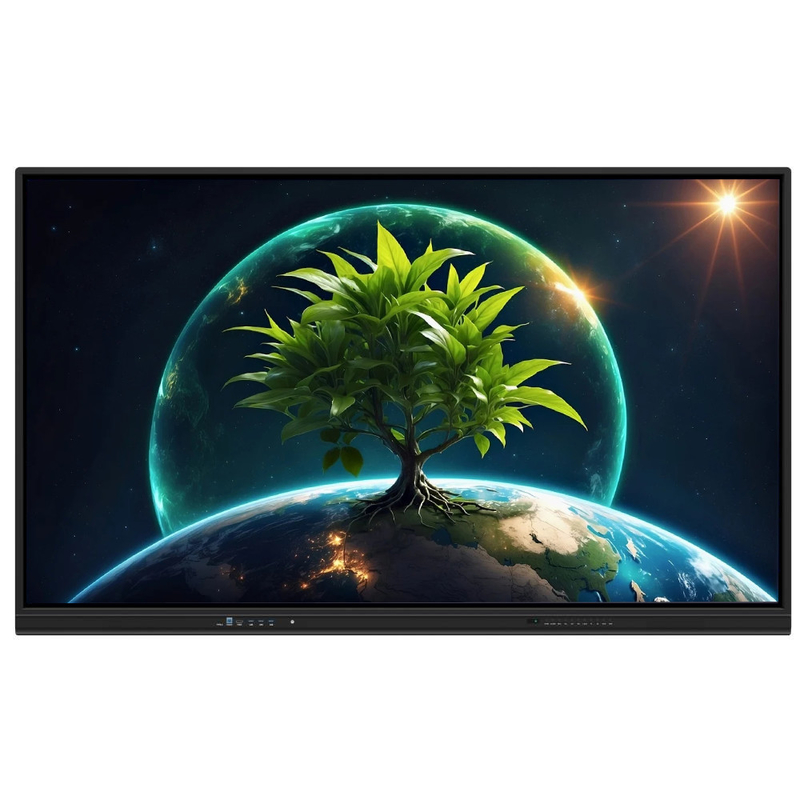LCD Smart Board de 86 pulgadas Android 14 con 8+128G 40 puntos de contacto wifi bt hdmi software calibrado para oficinas escolares