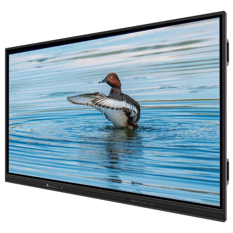 Tabla LCD inteligente Windows OS 10 o 11 Pro Activado Opcional 4K UHD 3840 * 2160 Resolución AC 110-240V Voltagem TF OPS ranura para el aprendizaje en el aula y la escuela