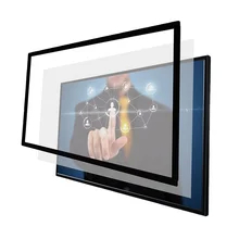 nueva iboard fábrica personalizada 19 32 43 55 65 75 86 pulgadas de energía USB infrarrojo Touch Frame con 10 puntos de contacto y vidrio