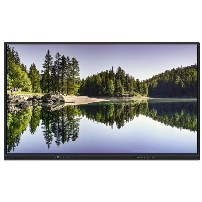 Versión más reciente Sistema Android Panel plano interactivo con alto contraste 1200: 1 Y velocidad del cursor 100 puntos / S 20 punto táctil soportado con tablero interactivo de pantalla compartida