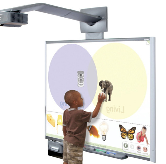 Característica 5 Tecnología infrarroja para un área de pantalla grande y apoyo a la colaboración en el aula en Iboard Interactive Whiteboard