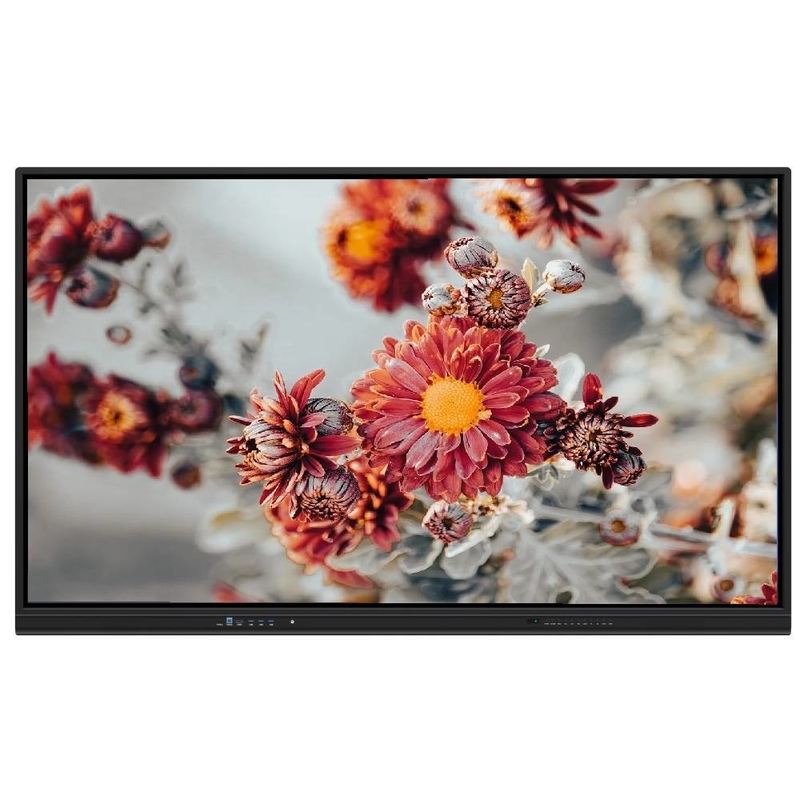 65 75 86 pulgadas Interactivo pantalla táctil Monitor de metal 2x15W altavoces WiFi Bluetooth Conexión inalámbrica Compartir desde PAD teléfono portátil para la educación escolar rendimiento de la oficina