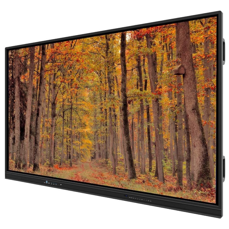 Panel plano interactivo 75 86 Pulgadas altavoces Sistema Android 13 14 Pantalla táctil múltiple para aplicaciones táctiles versátiles Entrenamiento de reuniones con soporte de pared