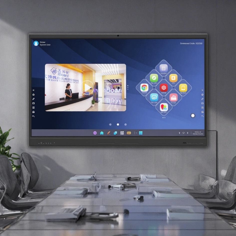 Iboard Factory Direct 75 pulgadas 4K Multi Touch Smart Screen Interactivo Display de panel plano Tablero blanco para reuniones y enseñanza