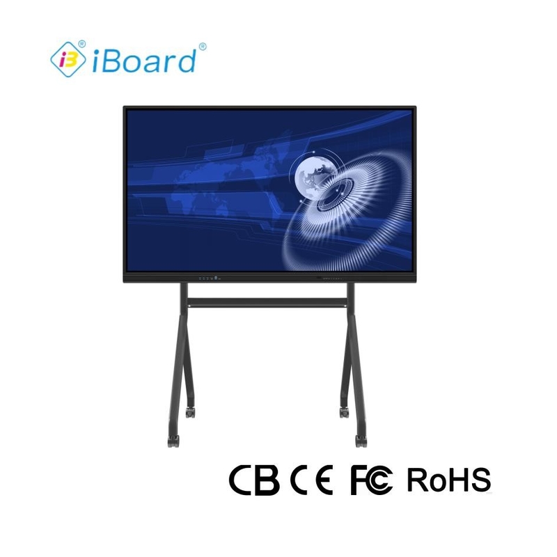 Pantalla táctil digital de pizarra de infrarrojos de 75 pulgadas Pantalla táctil interactiva para publicidad de reuniones en el aula