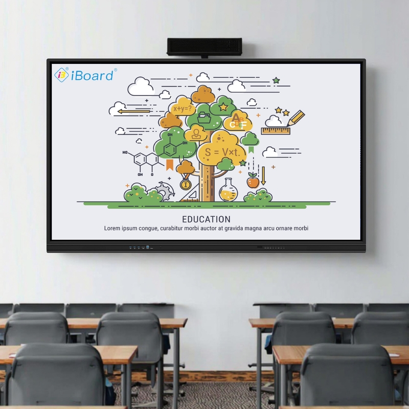55 65 75 86 pulgadas 4K LCD Interactivo Tablero Blanco Panel Digital Sala de clases inteligente Tabla electrónica Digital Tabla inteligente para la enseñanza
