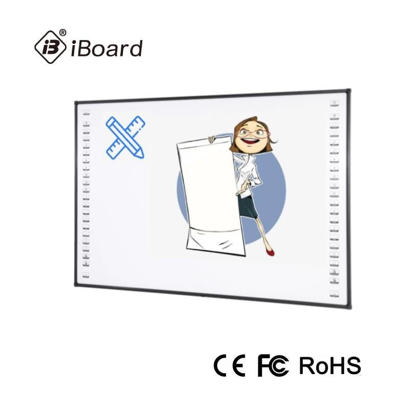 32768*32768 Resolución Iboard Tablero interactivo con superficie cerámica y 0%-95% de humedad Condición de almacenamiento