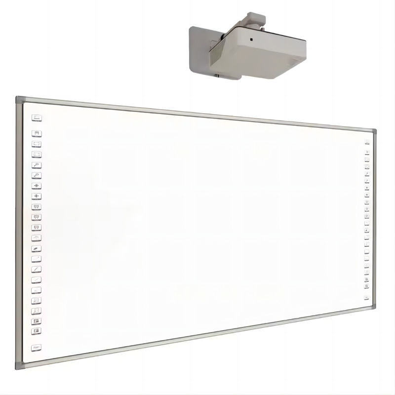 Tecnología táctil de infrarrojos Interactiva pantalla táctil Tabla blanca para dedos u objetos no transparentes Escribir y dibujar 82 pulgadas a 150 pulgadas