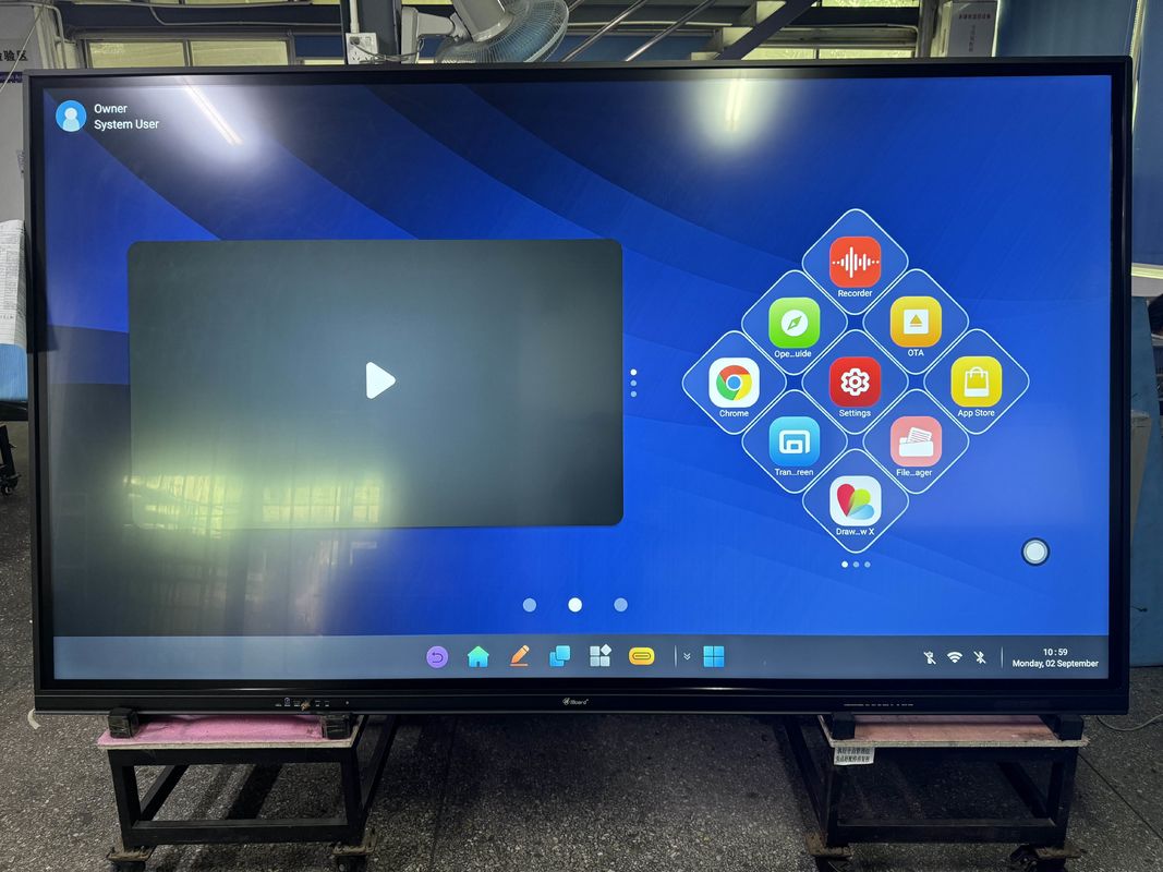 Infrarrojo Interactivo de pizarra QR código compartido Muilt Touch 50 Touch Point Diseño Moderno Interactivo Flat Panel Display